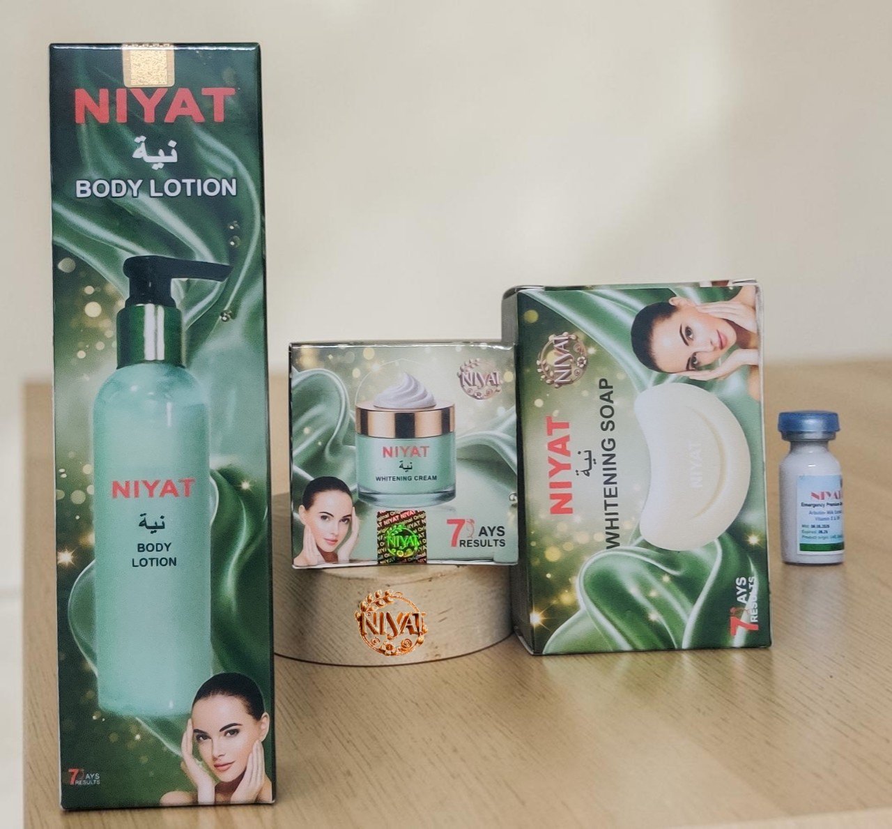 NIYAT Whitening Cream Lotion Serum and Soap Kit