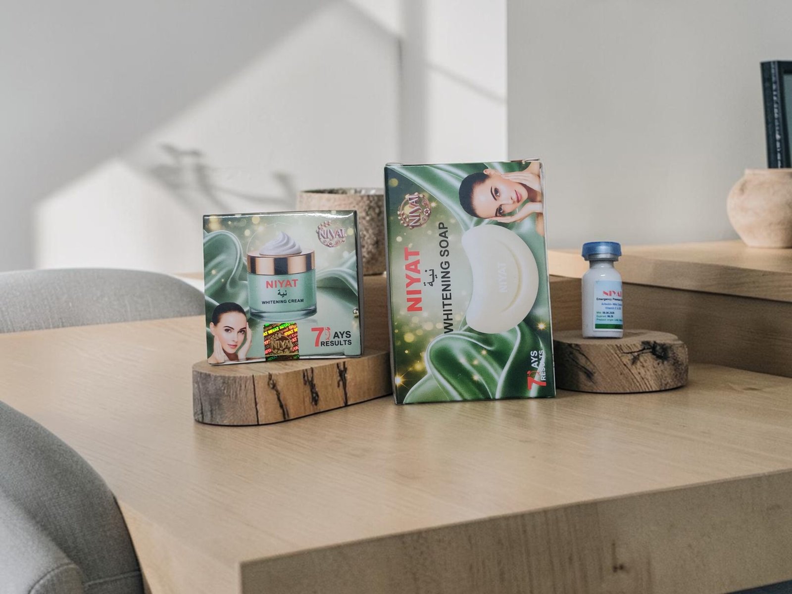 NIYAT Whitening Cream Soap and Serum